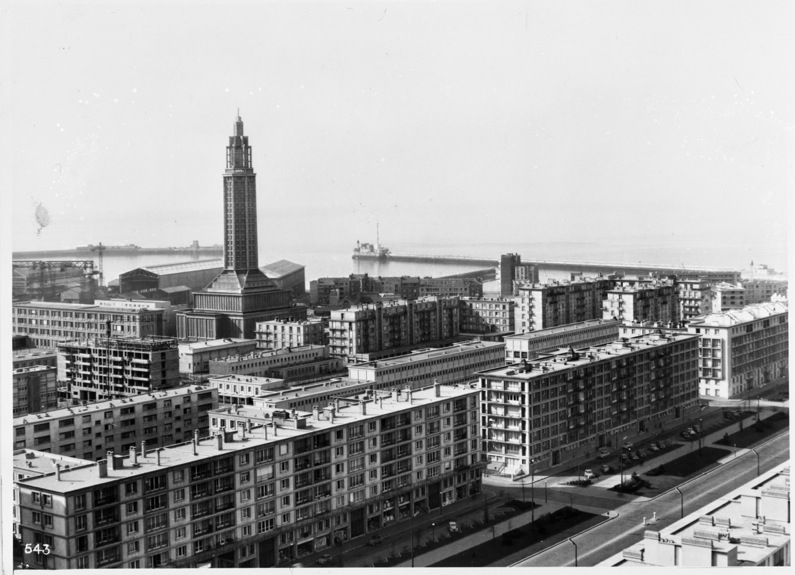 le havre vue aerienne vers leglise saint joseph - - cnam - copie